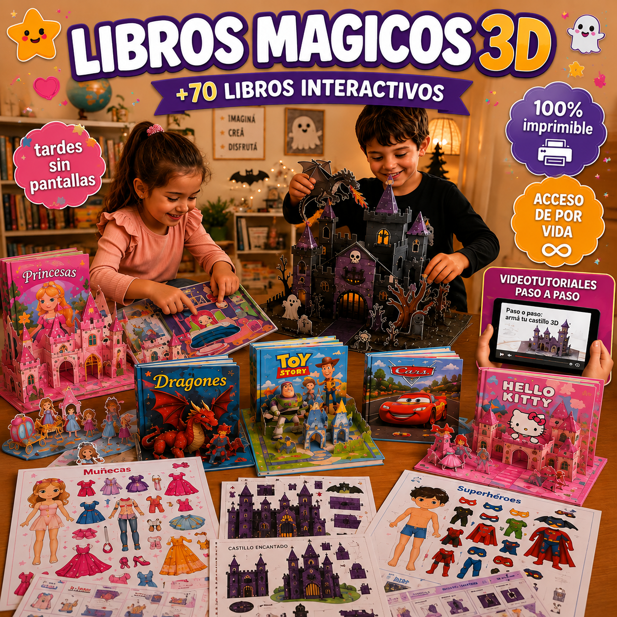 Libros Magicos 3D: El kit definitivo para cultivar la infancia con creatividad y aprendizaje